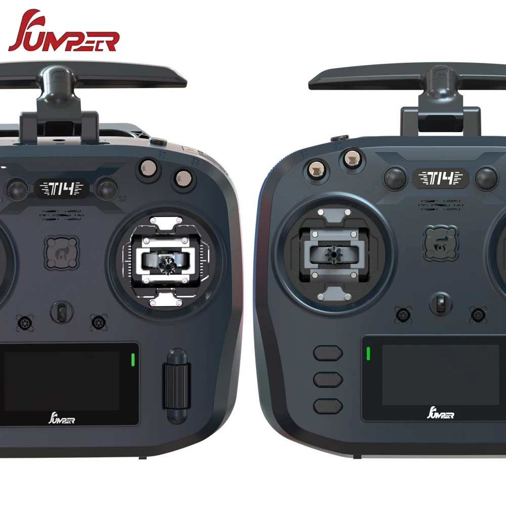 Jumper T14 2.4GHz/915MHz 1W ELRS Remote Control CNC Hall Sensor Gimbal Bidirectional Folding Antenna OLED Display FPV Drone,MY SHOP,Jumper T14 2.4GHz/915MHz 1W ELRS 遥控器 CNC 霍尔传感器云台双向折叠天线 OLED 显示屏 FPV 无人机