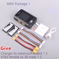 ToolkitRC M6D V3 500W 15A DC Dual-Channel Mini Intelligent Charger and Discharger, suitable for 1-6S lithium batteries, FPV model spare parts, can replace M7,MY SHOP,ToolkitRC M6D V3 500W 15A 直流双通道迷你智能充放电器，适用于 1-6S 锂电池，FPV 模型备件，可替代 M7