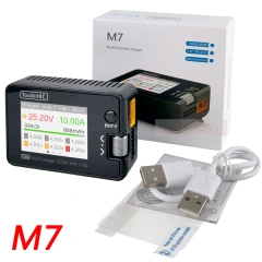 ToolkitRC M7 200W 10A DC balance charger and discharger, suitable for 1-6S lithium batteries, with voltage servo detector, ESC tester, receiver LCD screen and IPS display.,MY SHOP,ToolkitRC M7 200W 10A 直流平衡充放电器，适用于 1-6S 锂电池，带电压舵机检测器、电调测试仪、接收机液晶显示屏和 IPS 显示屏。