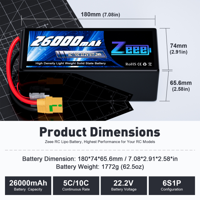 Supports OEM/ODM customization  6s/12s Fpv Lipo Battery 12000/16000/23000/26000/29000/32500/35000mAh Semi Solid State 22.2v Lipo Battery for Fpv Drone,MY SHOP,ZEEE 6s/12s Fpv Lipo Battery 12000/16000/23000/26000/29000/32500/35000mAh Semi Solid State 22.2v Lipo Battery for Fpv Drone