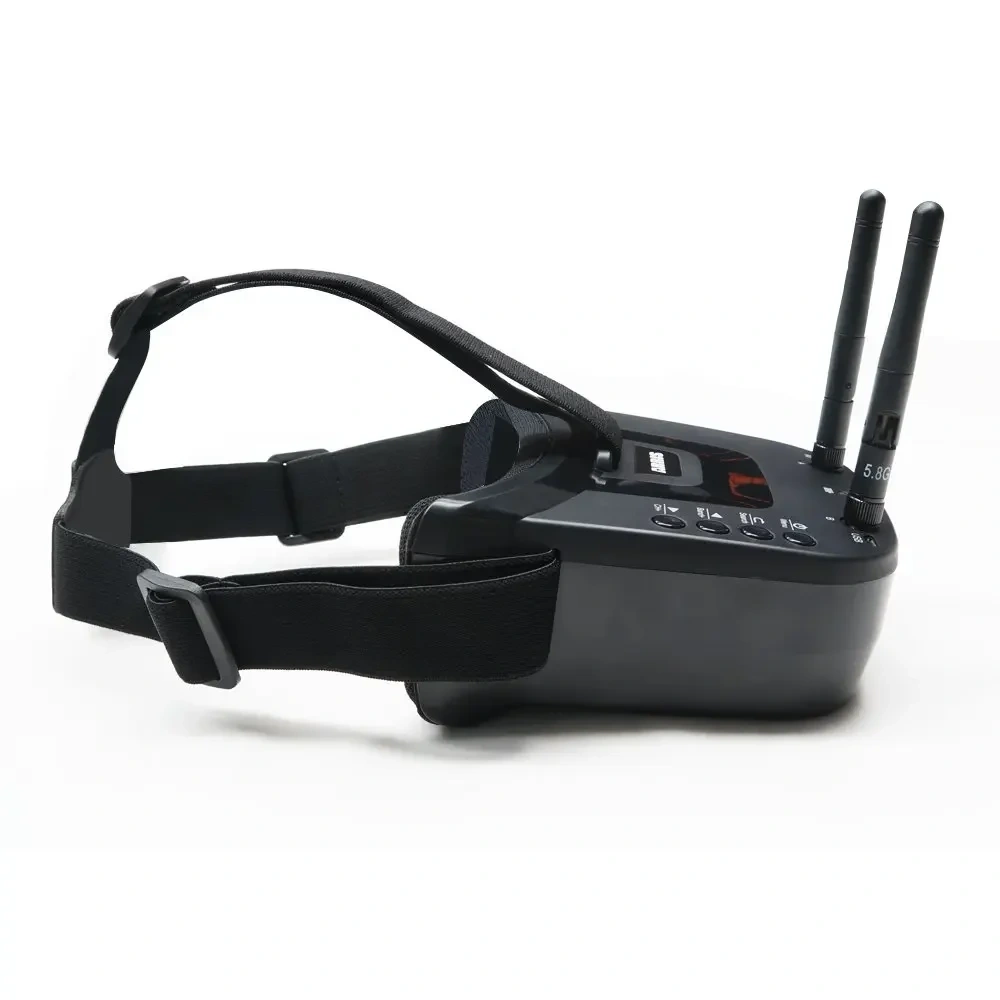 VR009 FPV 眼镜 5.8G 40通道 3英寸 480x320 视频头戴式高清 DVR 分集式 FPV 眼镜，适用于相机无人机及配件