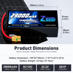 Supports OEM/ODM customization  6s/12s Fpv Lipo Battery 12000/16000/23000/26000/29000/32500/35000mAh Semi Solid State 22.2v Lipo Battery for Fpv Drone,MY SHOP,ZEEE 6s/12s Fpv Lipo Battery 12000/16000/23000/26000/29000/32500/35000mAh Semi Solid State 22.2v Lipo Battery for Fpv Drone