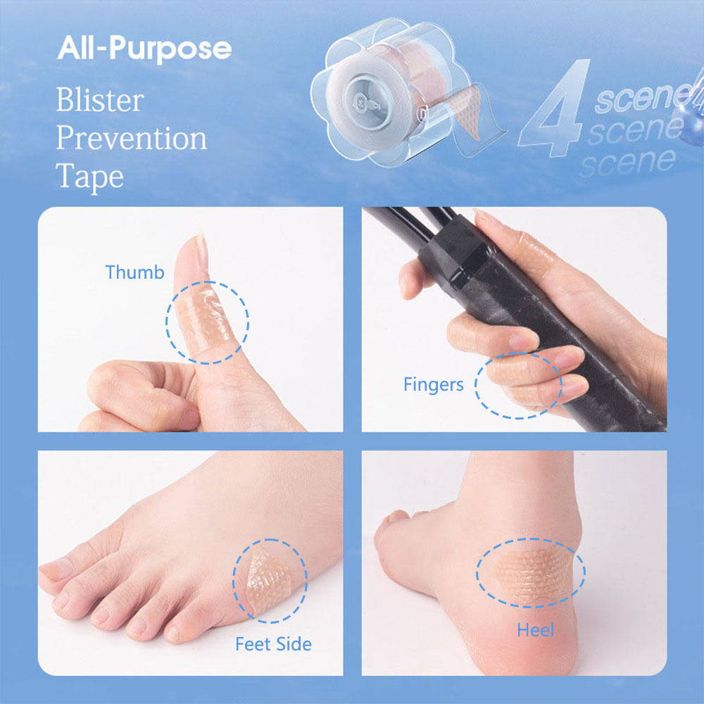 Blister Prevention Tape, Waterproof Running Feet Heel Blister Prevention Tape, Blister Bandages for Skin
