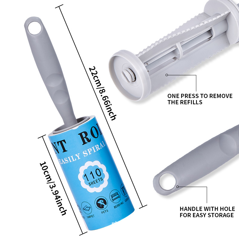 660 Sheets Lint Rollers for Pet Hair Extra Sticky, Easy Spiral Tear Lint Roller for Clothes Carpet, Lint Remover with Ergonomic Handle