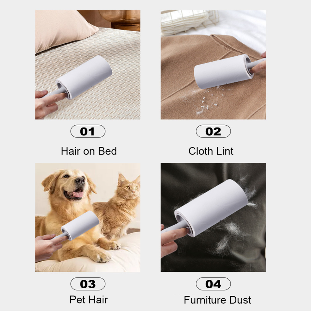 660 Sheets Lint Rollers for Pet Hair Extra Sticky, Easy Spiral Tear Lint Roller for Clothes Carpet, Lint Remover with Ergonomic Handle