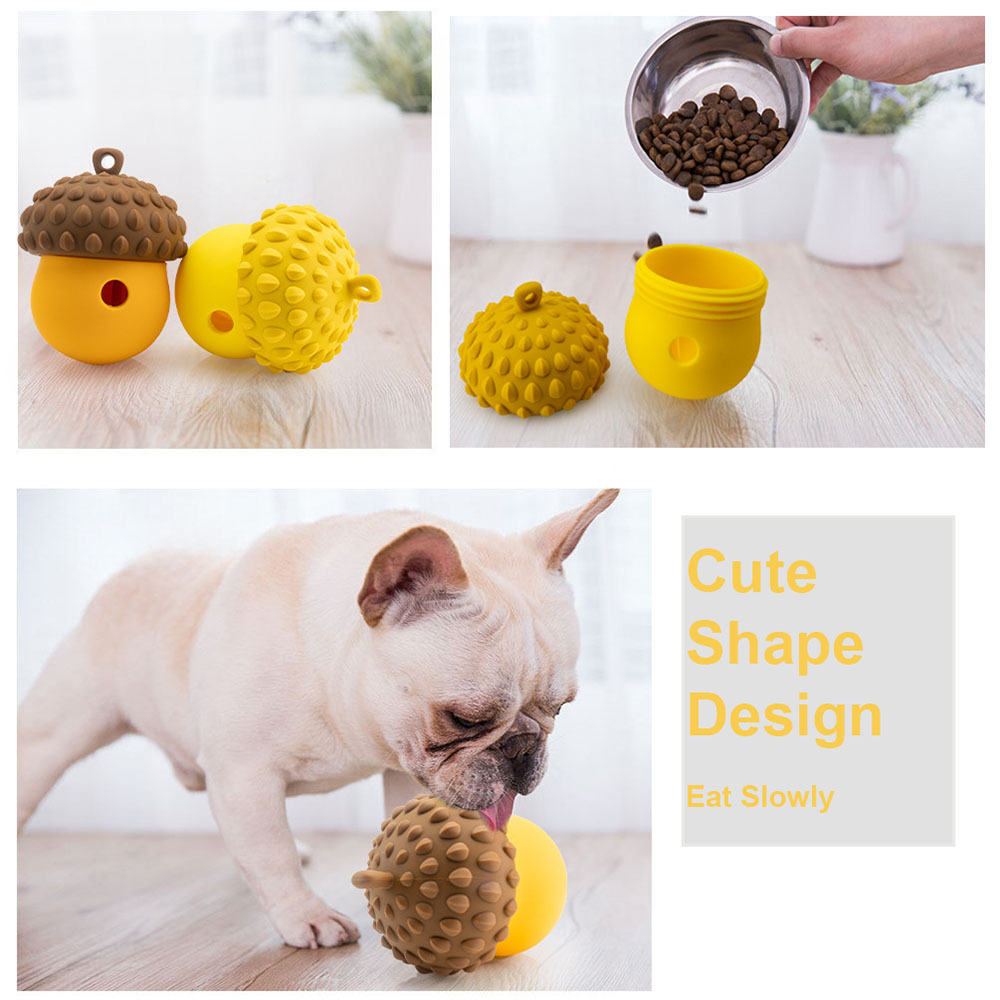 Food Silicone Dog Dispenser, Dog Slow Feeder, Anti-choking Food Feeder for Cats and Dogs
