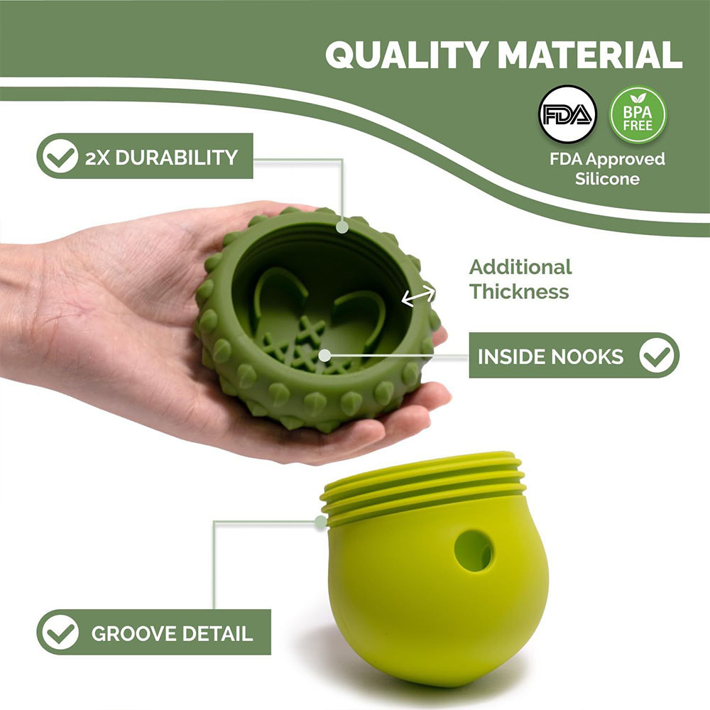 Food Silicone Dog Dispenser, Dog Slow Feeder, Anti-choking Food Feeder for Cats and Dogs
