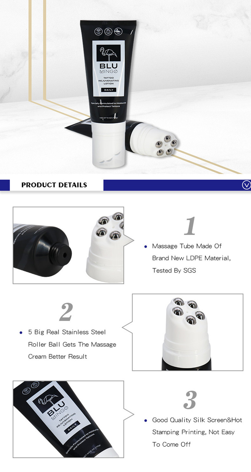 black roller ball massage tube