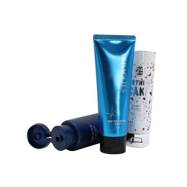 Custom Round Cosmetic Cream Tubes / Face Cleanser Hand Cream Tubes