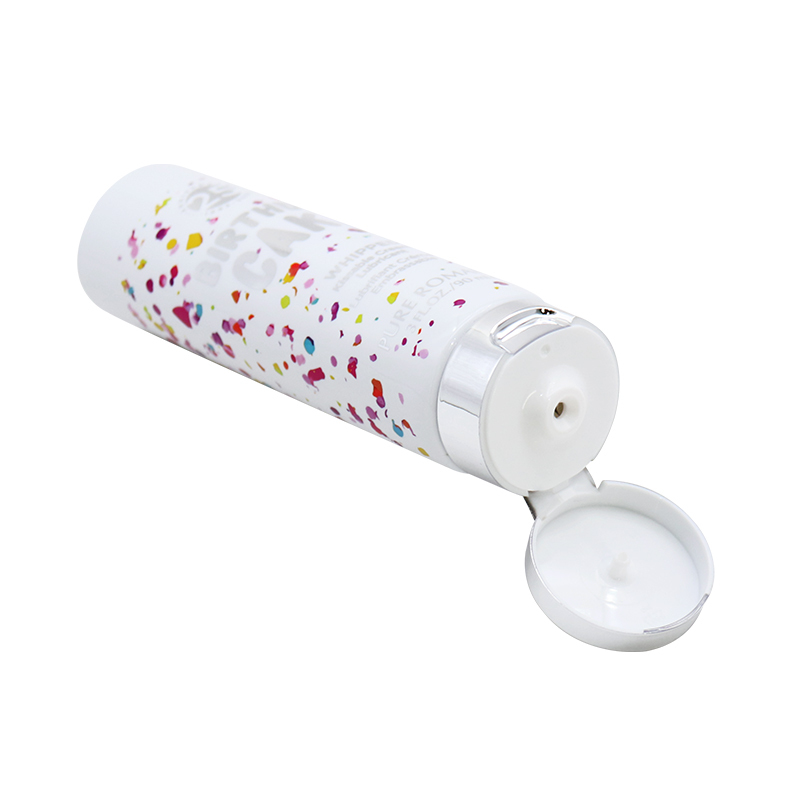 90g 3oz Double Layers Cosmetic Plastic Tubes With Silver Cap