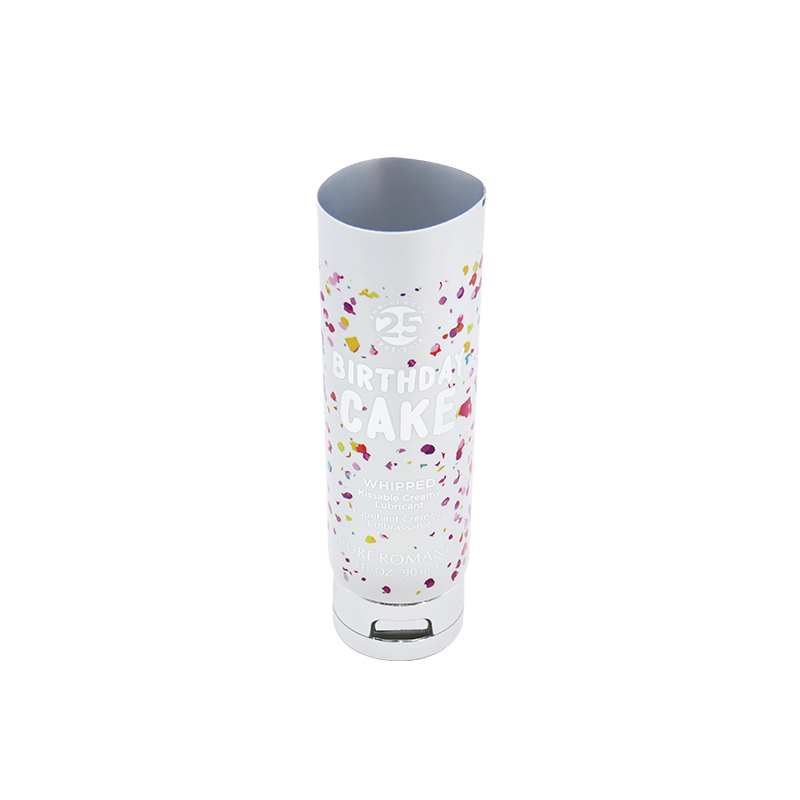 90g 3oz Double Layers Cosmetic Plastic Tubes With Silver Cap