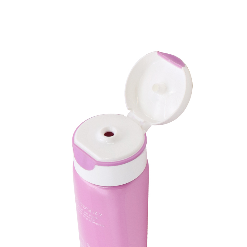 120g Pink Portale Plastic Body Cream Lotion Tube With Customized Flip Lid