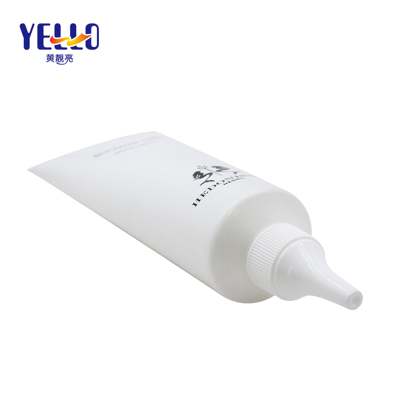 Flexible 100g Empty Plastic Cosmetic Tube With Nozzle For Shower Gel
