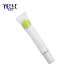 OEM White Plastic Squeeze Cosmetic Cream Long Nozzle Tube