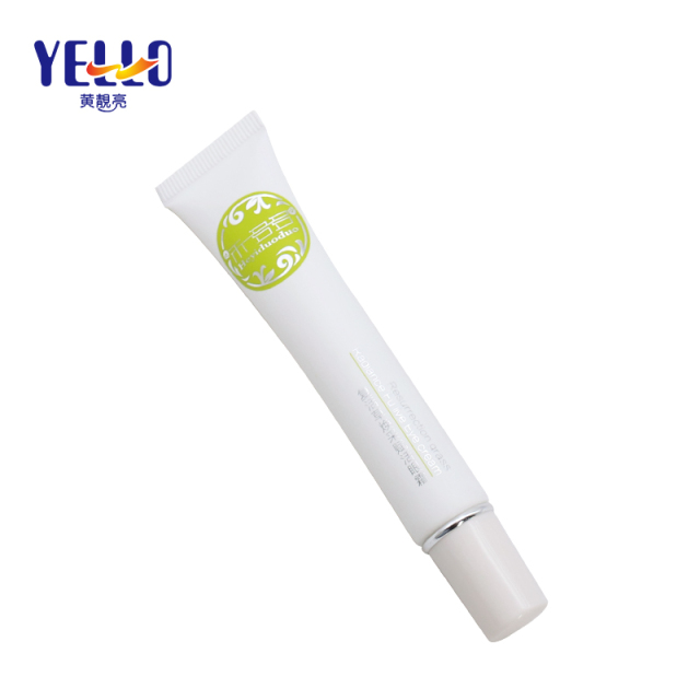 OEM White Plastic Squeeze Cosmetic Cream Long Nozzle Tube