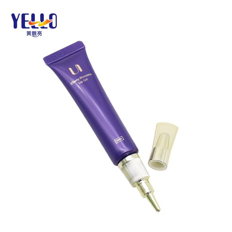 Beauty 20g Empty Skincare Lip Gel Tube With Gold Nozzle Cap