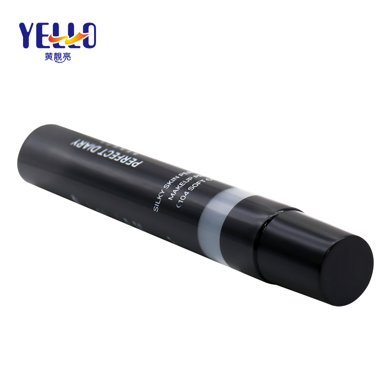 Custom Skincare Packaging Black Squeeze Plastic Tube With Needle Nozzle