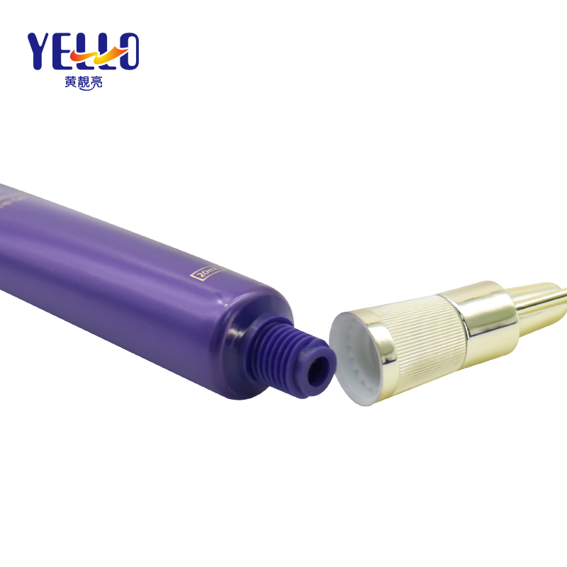 Beauty 20g Empty Skincare Lip Gel Tube With Gold Nozzle Cap