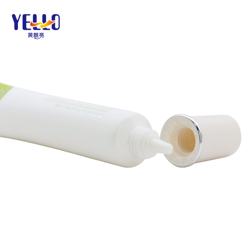 OEM White Plastic Squeeze Cosmetic Cream Long Nozzle Tube