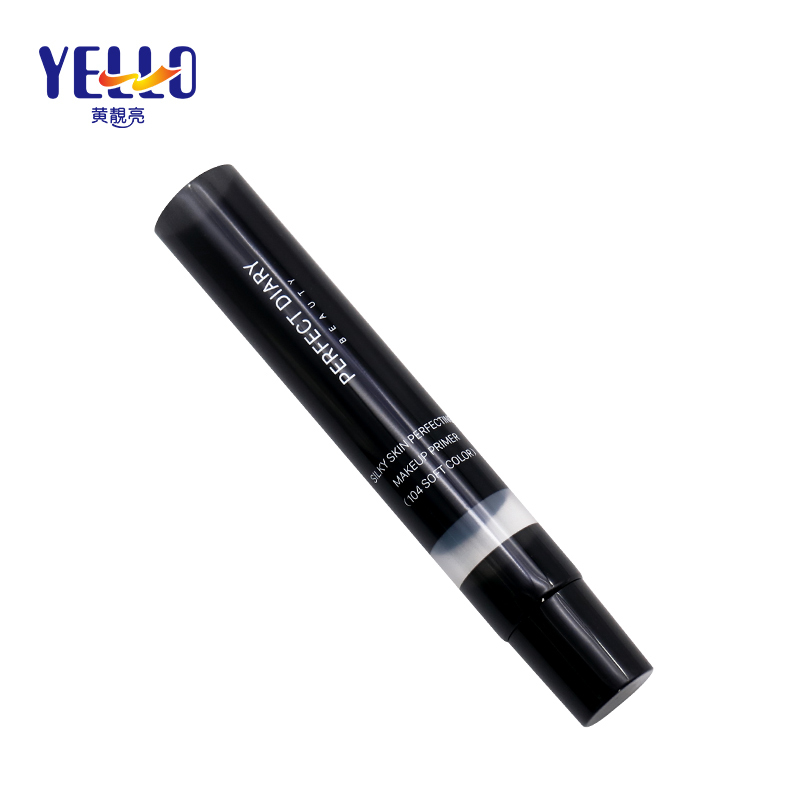 Custom Skincare Packaging Black Squeeze Plastic Tube With Needle Nozzle