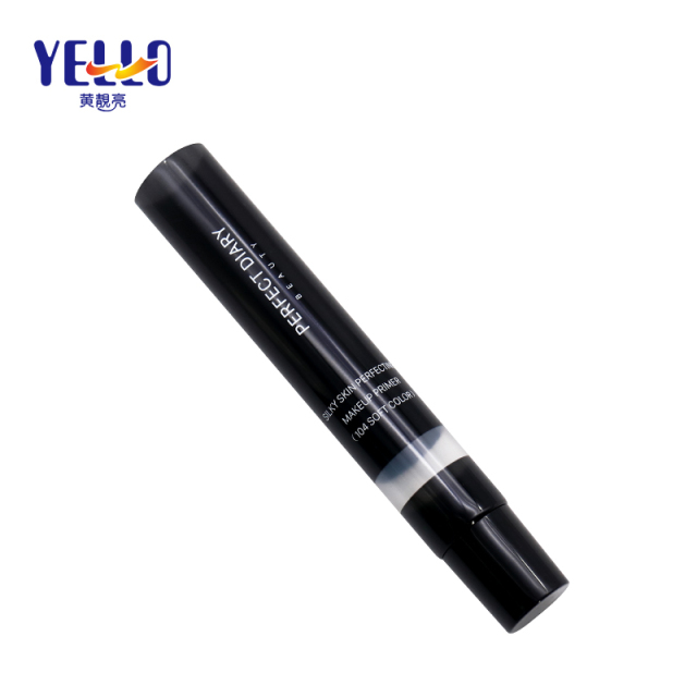 Custom Skincare Packaging Black Squeeze Plastic Tube With Needle Nozzle
