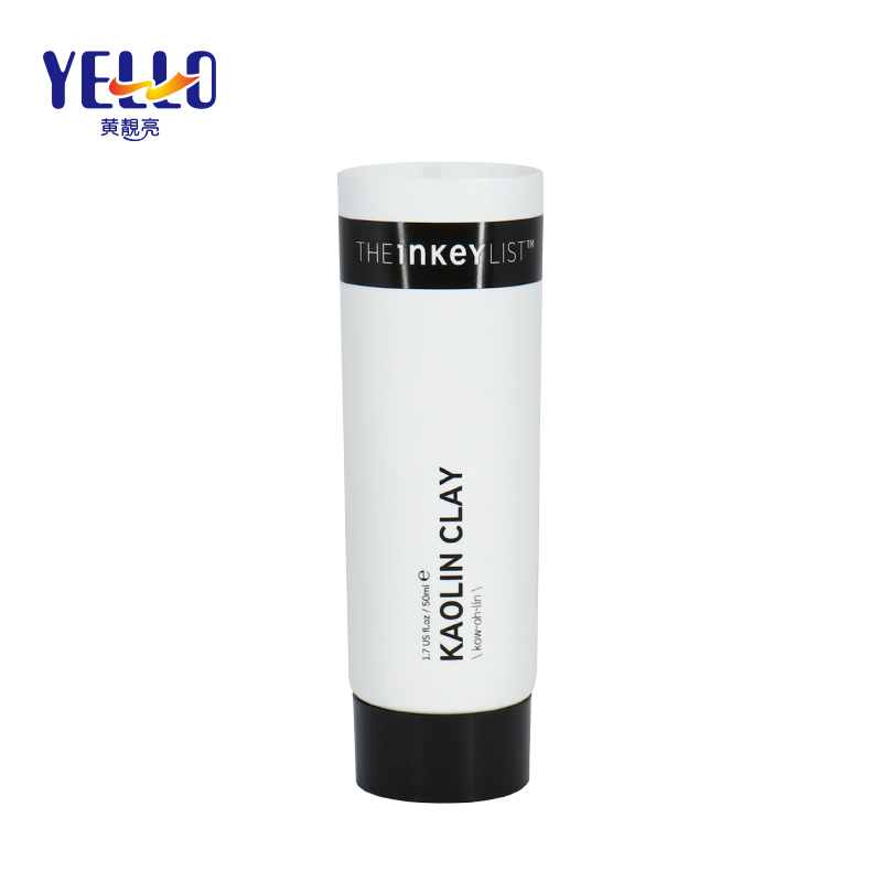 1.7 oz 50ml Screw Cap Cosmetic Squeeze Tube In Round Shape