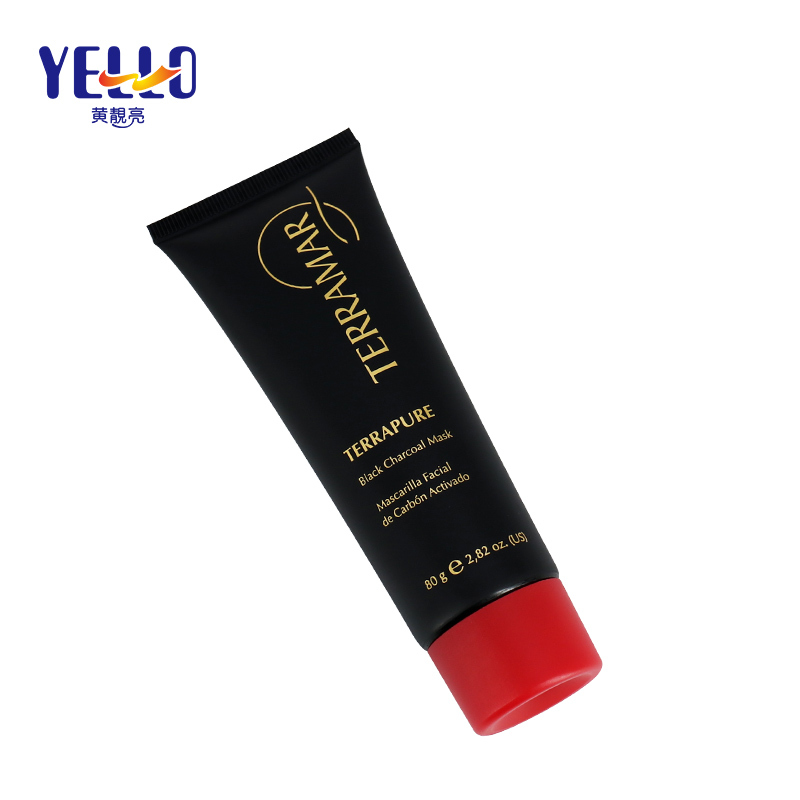 Black Empty Lotion Squeeze Tubes 80g , Hand Cream Face Cleanser Cosmetic Tube