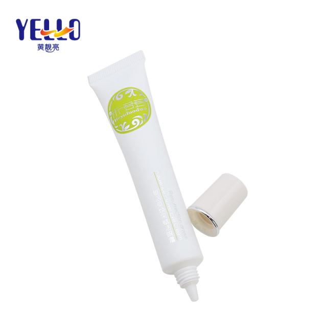 OEM White Plastic Squeeze Cosmetic Cream Long Nozzle Tube