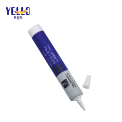 PE Plastic Facial Skin Repair Cream Tube With Needle Horn Cap