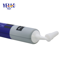 PE Plastic Facial Skin Repair Cream Tube With Needle Horn Cap