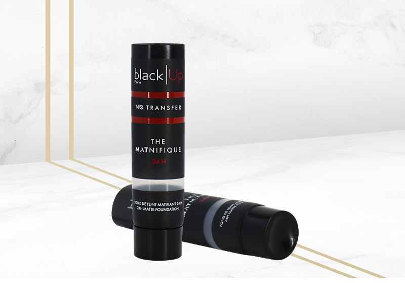 Factory Supply Black Empty PE Plastic Mini Lotion Tube For Foundation