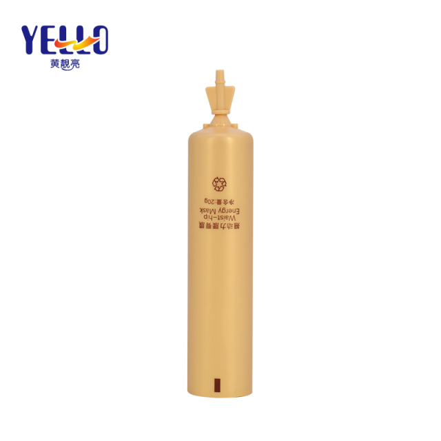 20ml Empty Waist -hip Mask Plastic Tubes / Cosmetic PE Nozzle Cream Containers