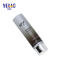 Empty LDPE 10ml Cosmetic Lotion Squeeze Tubes With Silver Cap