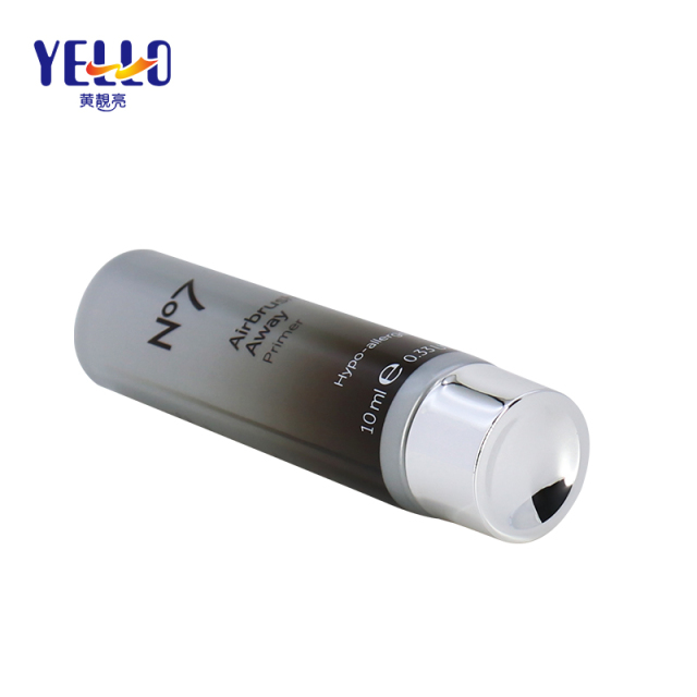 Empty LDPE 10ml Cosmetic Lotion Squeeze Tubes With Silver Cap