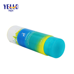 120g Custom Skincare Packaging Blue PE Plastic Lotion Tube