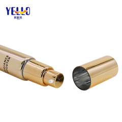 1oz Customized Golden Laminated Moisture Cream Tubes , Plastic Container With Airless Pump