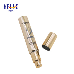 1oz Customized Golden Laminated Moisture Cream Tubes , Plastic Container With Airless Pump