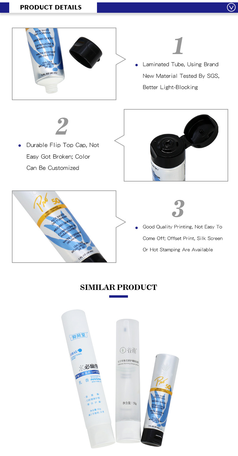 30ml Plastic-Aluminum Laminated Cream Tube