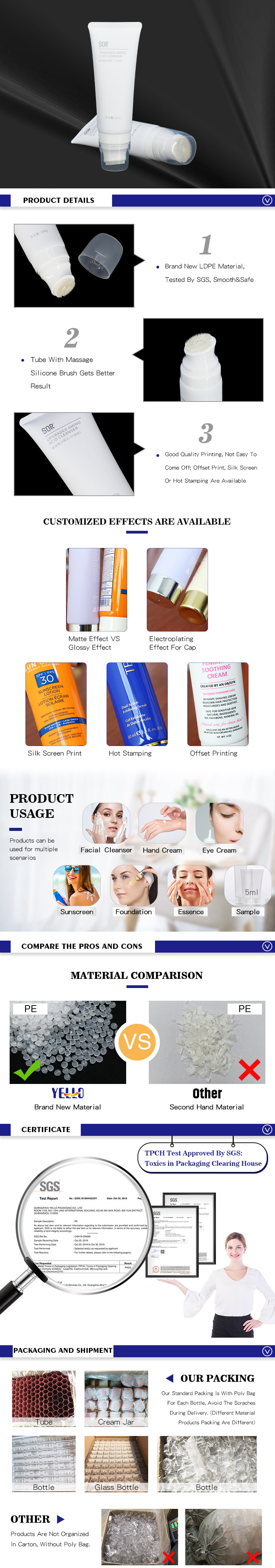 white matte cosmetic tube with brush