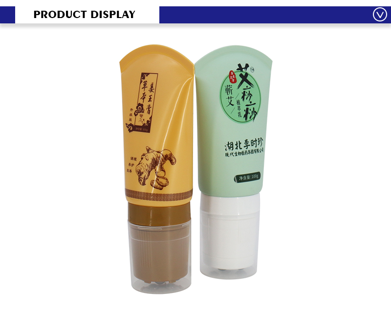 Squeeze Plastic Body Cream Spa Massage Tube With Roller Ball