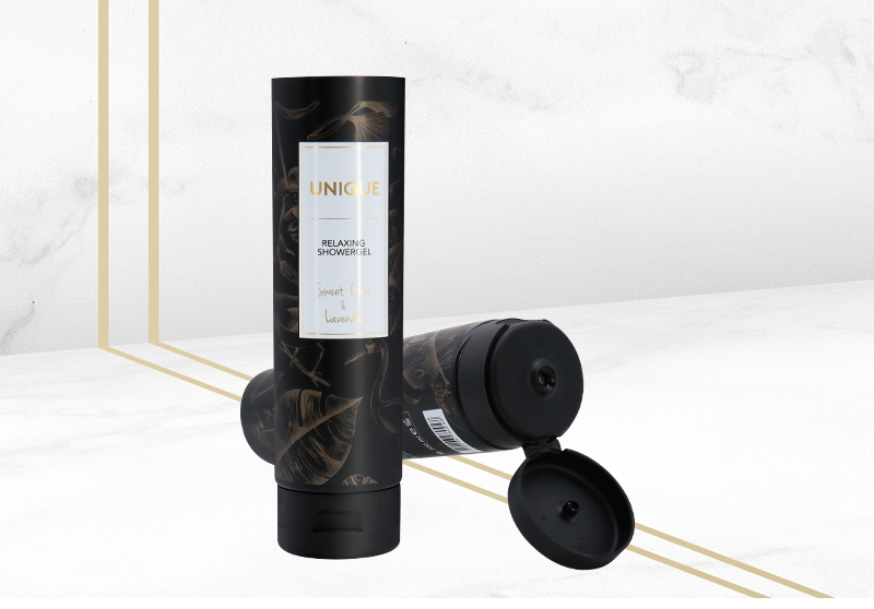 Wholesale Empty Black Plastic Squeeze Tube For Shower Gel