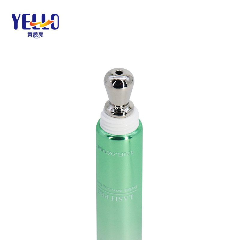 10ml Green Shinny Laminated Massage Tube With Metal Applicator