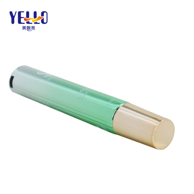 10ml Green Shinny Laminated Massage Tube With Metal Applicator