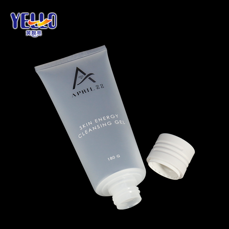 Transparent Empty Squeeze Facial Cleansing Gel Tube 180g Package , Plastic Soft Bottle
