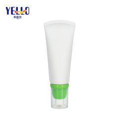 Empty White Plastic Soft Squeeze Airless Pump Tube For Foundation Or Sunscreen