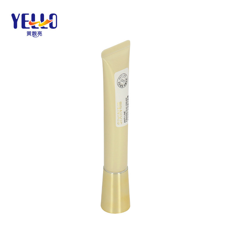 30ml Golden Cosmetic Eye Lotion Tube With Golden Cap