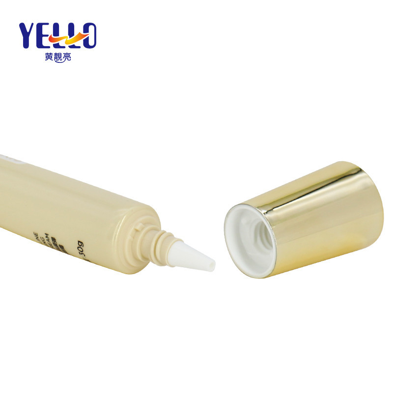 30ml Golden Cosmetic Eye Lotion Tube With Golden Cap