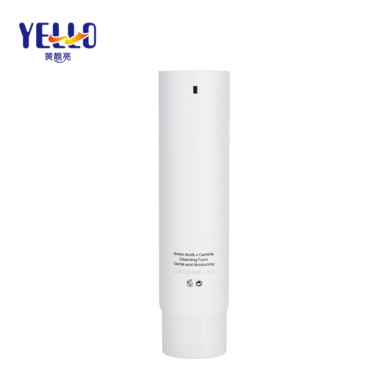 100g Round Plastic Facial Moisturizing Cleanser Tube With Flip Top Cap