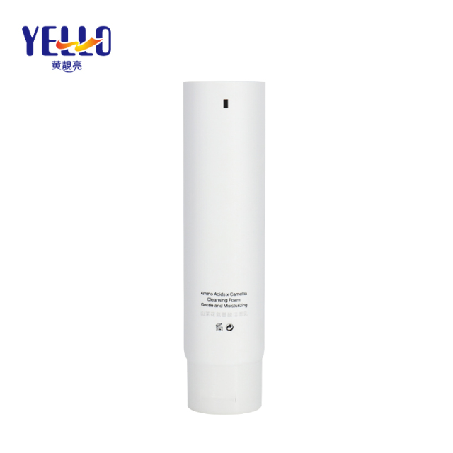 100g Round Plastic Facial Moisturizing Cleanser Tube With Flip Top Cap