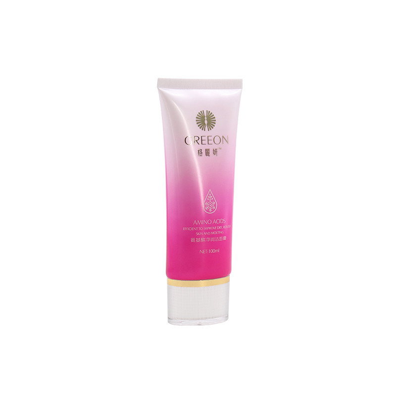 100ml Gradient Pink Plastic Squeeze Face Wash Lotion Tube